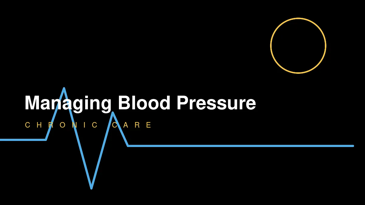 Managing high blood pressure