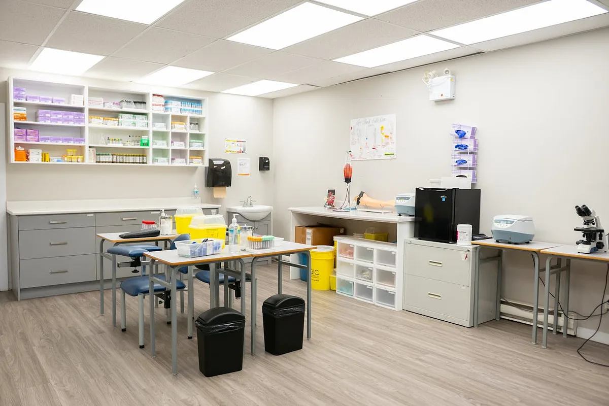 Inside the clinic